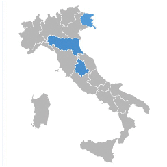 Only Emilia Romagna - Umbria - Friuli Venezia Giulia