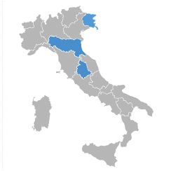 Only Emilia-Romagna - Umbria - Friuli Venezia Giulia Regions Only Emilia-Romagna - Umbria - Friuli Venezia Giulia Regions